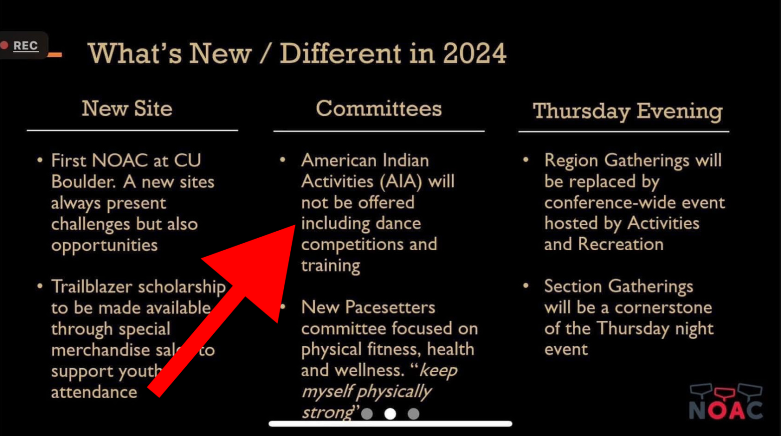NOAC 2024 @ CU Boulder to mock Native Americans a bit less